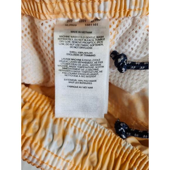 Columbia PFG Women's Drawstring Shorts Orange White Tie-dye Zip Pocket Large - Picture 8 of 11